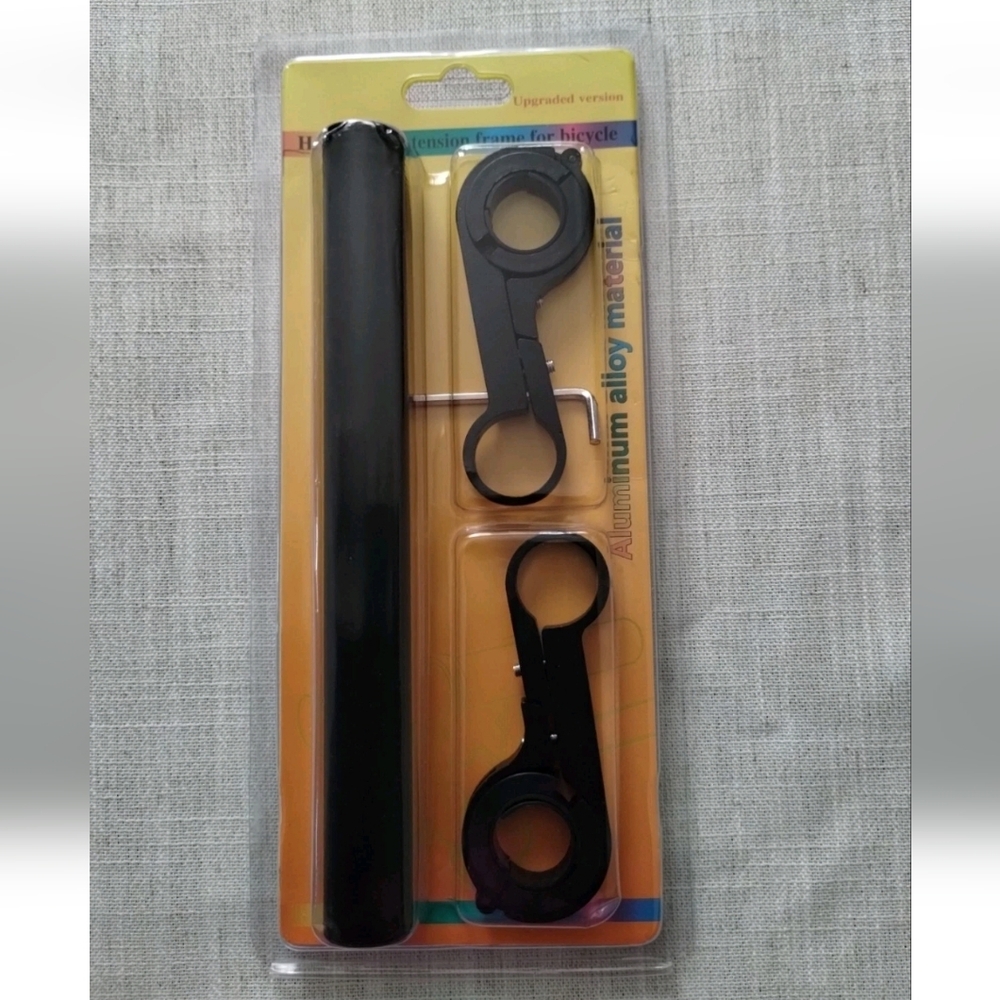 Aluminum Alloy Horizontal Extension Frame for Bicycles - - Black